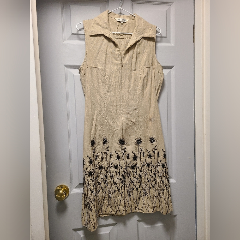 Current linen blend dress, sz 8